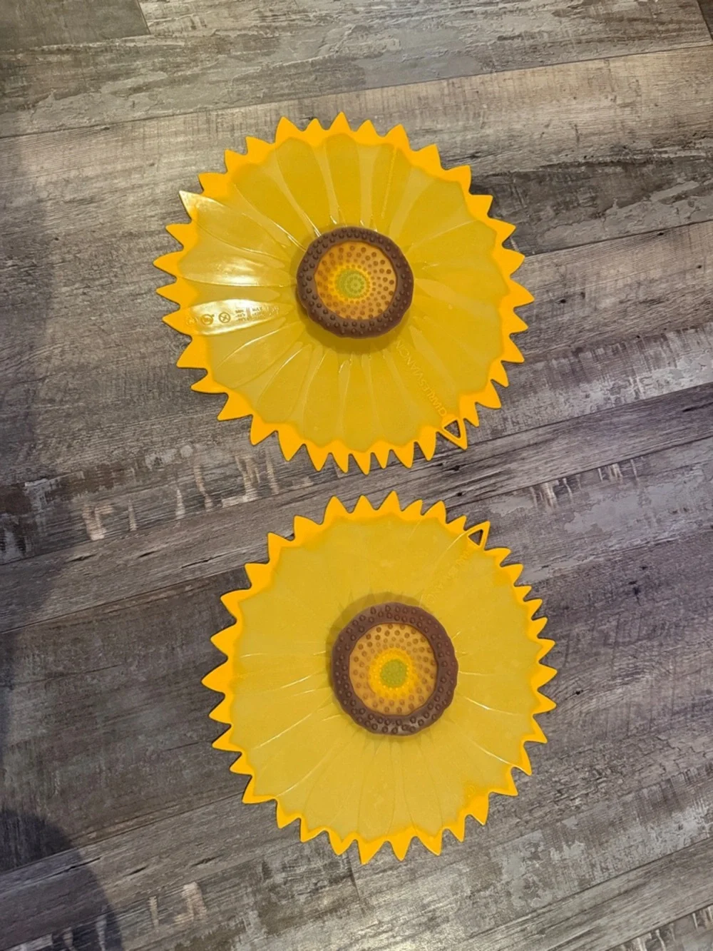 Sunflower Silicone Bowl Covers - Yellow (Set of 2)